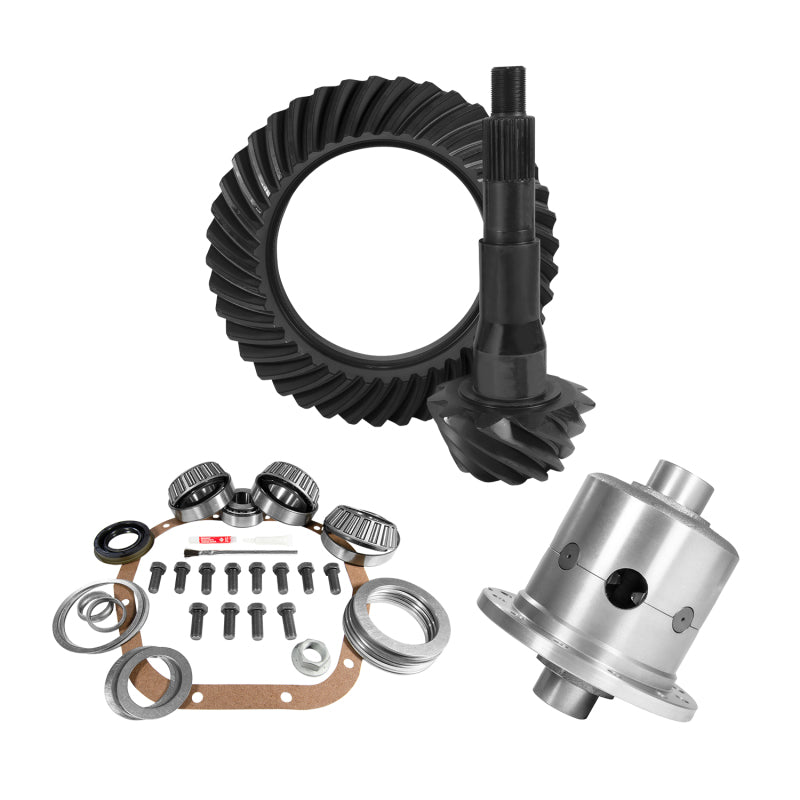 Yukon 10.5in Ford 4.56 Rear Ring & Pinion Install Kit 35 Spline Positraction Yukon Gear & Axle