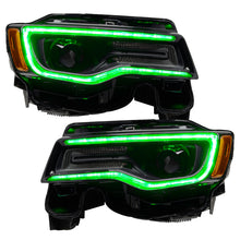 Load image into Gallery viewer, Oracle 14-21 Jeep Grand Cherokee Dynamic Headlight DRL Upgrade Kit - ColorSHIFT - Dynamic - eliteracefab.com