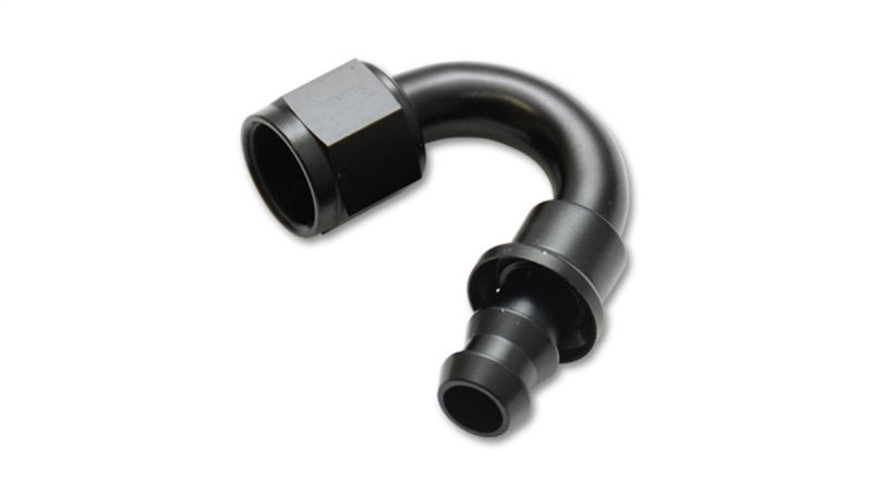 Vibrant -10AN Push-On 150 Degree Hose End Fitting - eliteracefab.com