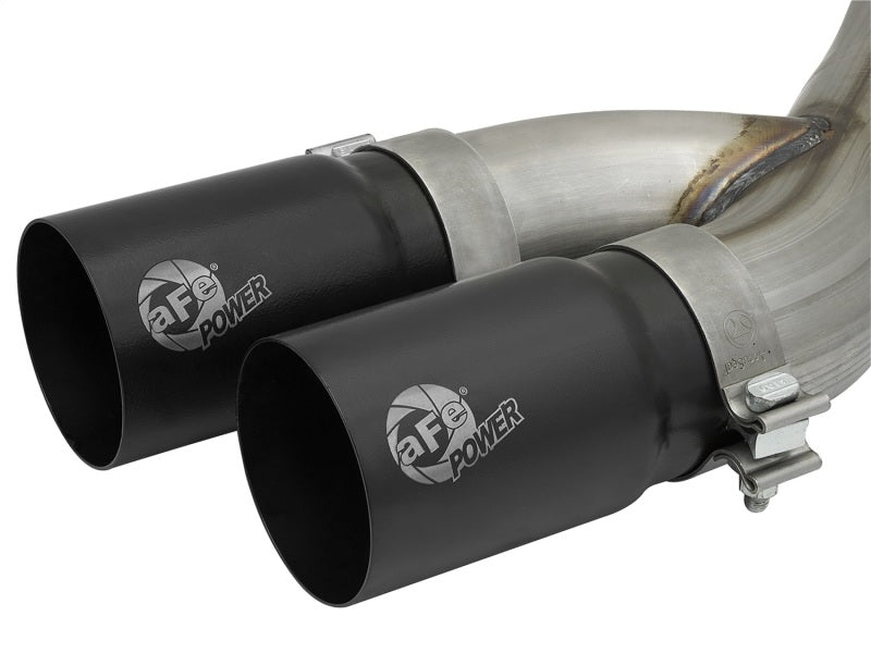 aFe Rebel Series 3-1/2in 409 SS Cat-Back Exhaust System w/Black Tip RAM 2500/3500 14-17 V8 6.4L aFe