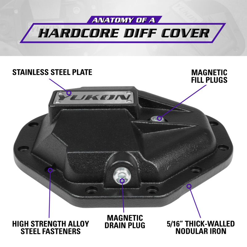 Yukon Gear Hardcore Nodular Iron Cover for Chrysler 9.25in Rear Differential Yukon Gear & Axle