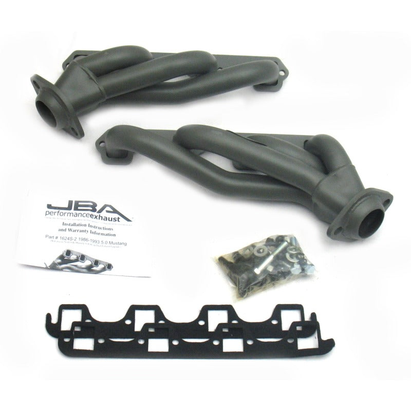 JBA 86-93 Ford Mustang 5.0L SBF 1-5/8in Primary Ti Ctd Cat4Ward Header JBA