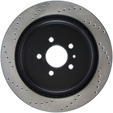 Load image into Gallery viewer, StopTech Premium High Carbon 13-14 Ford Mustang/Shelby GT500 Left Rear Disc Drilled Brake Rotor - eliteracefab.com