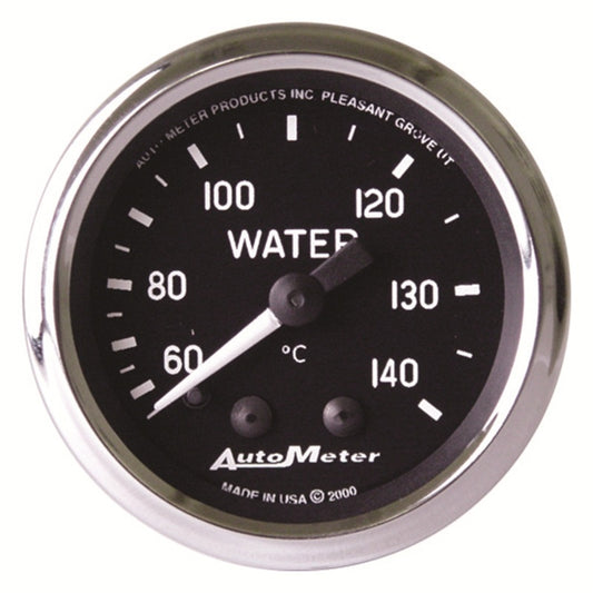 Autometer Cobra 2-1/16 inch 60-140 Deg Celcius Mechanical Water Temperature Gauge 201007