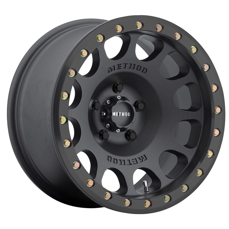 Method Race Wheels MR105 Beadlock, 17x9, -38mm Offset, 5x5, 71.5mm Centerbore, Matte Black, w/ BH-H24125 - eliteracefab.com