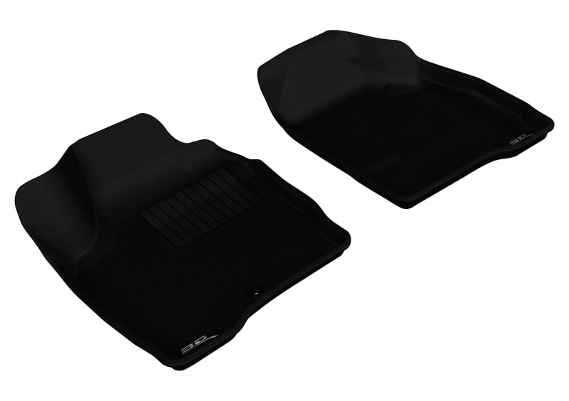 3D MAXpider L1CH04311509 2006-2013 Chevrolet Impala/Impala Limited Kagu 1st Row Floormat - Black 3D MAXpider