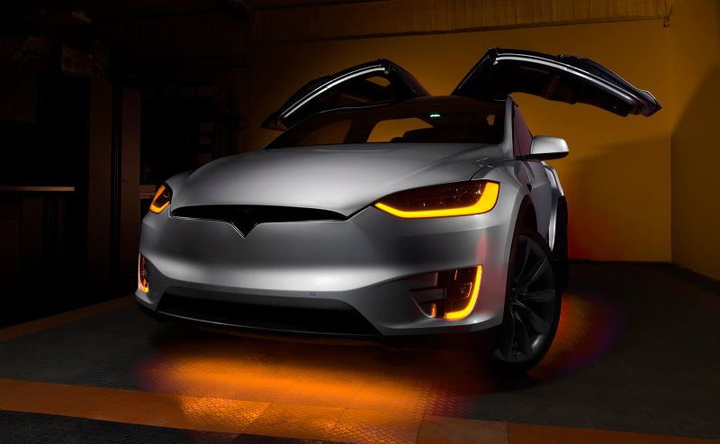 ORACLE Lighting 16-21 Tesla Model X Dynamic ColorSHIFT Headlight & Fog Light DRL Upgrade Kit - eliteracefab.com