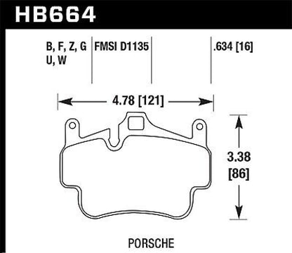 Hawk Performance ER-1 Brake Pads - HB664D.634 Hawk Performance