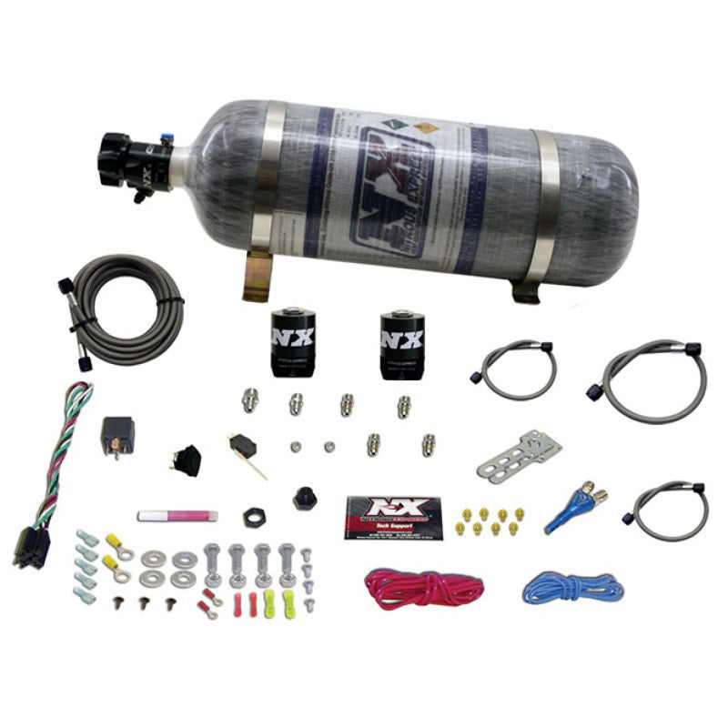 Nitrous Express Universal Single Nozzle Nitrous Kit for EFI w/Composite Bottle