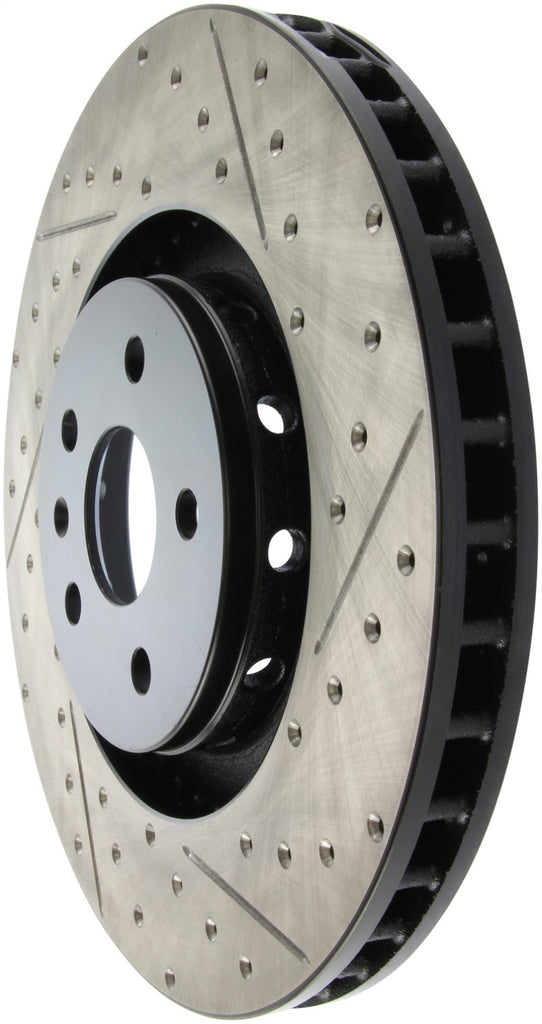 StopTech Drilled & Slotted Left Sport Brake Rotor for 2009 Cadillac CTS-V - eliteracefab.com