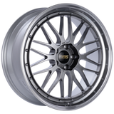 BBS LM 19x8.5 5x120 ET18 Diamond Black Center Diamond Cut Lip Wheel - 82mm PFS Required