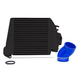 Mishimoto 08-14 Subaru WRX Top-Mount Intercooler Kit - Powder Coated Black & Blue Hoses