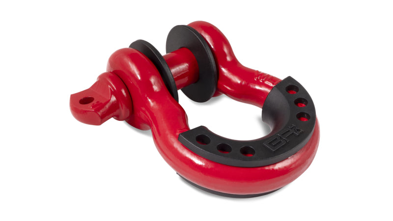 Body Armor 4x4 3/4in Red D-Ring with Black Isolators Single - eliteracefab.com