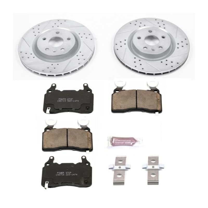 Power Stop 10-15 Chevrolet Camaro Front Z23 Evolution Sport Brake Kit - eliteracefab.com