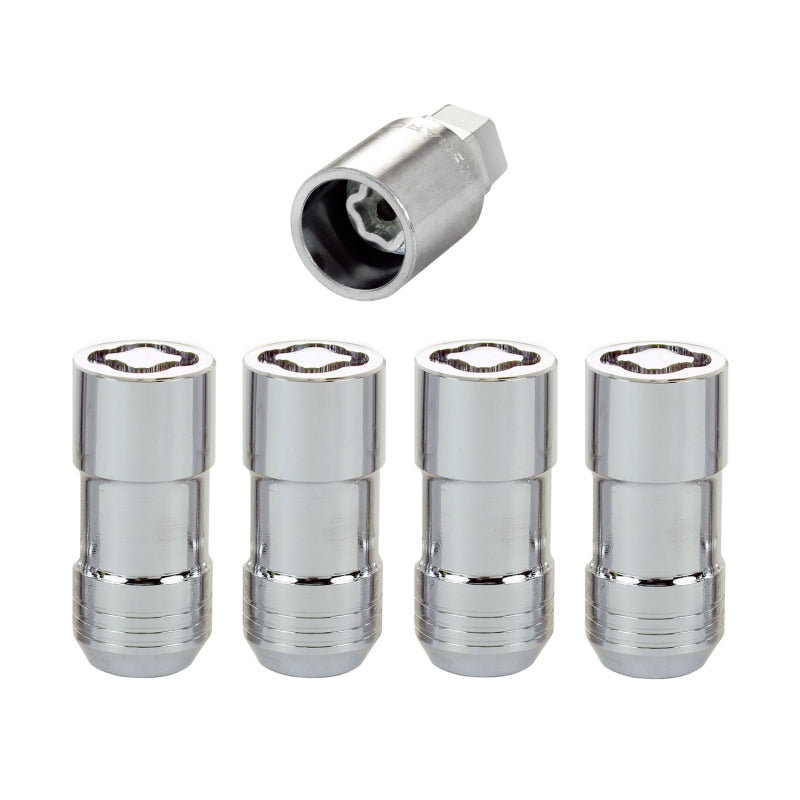 McGard Wheel Lock Nut Set - 4pk. (Cone Seat) M14X1.5 / 21mm & 22mm Dual Hex / 1.965in. L - Chrome - eliteracefab.com