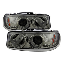 Load image into Gallery viewer, Spyder GMC Sierra 1500/2500/3500 99-06 Projector Headlights LED Halo LED Smoke PRO-YD-CDE00-HL-SMC - eliteracefab.com