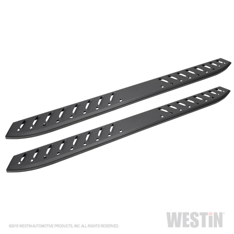 Westin 2019 Chevrolet Silverado/Sierra 1500 Crew Cab Thrasher Running Boards - Textured Black - eliteracefab.com