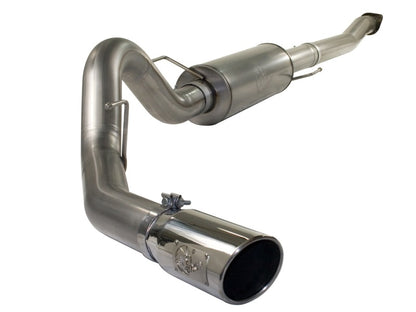 aFe MACHForce XP Exhaust Cat-Back SS-409 4in Polished Tip 11-12 Ford F-150 EcoBoost V6-3.5L (tt) aFe