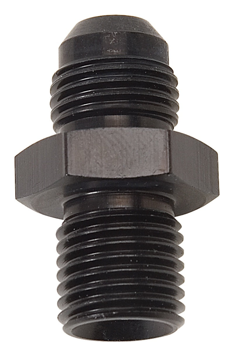 Russell Performance -6 AN Flare to 14mm x 1.5 Metric Thread Adapter (Black ).