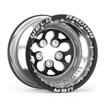 Load image into Gallery viewer, Weld Alpha-1 15x14 / 5x4.5 BP / 3in. BS Black Wheel - Black Double Beadlock MT