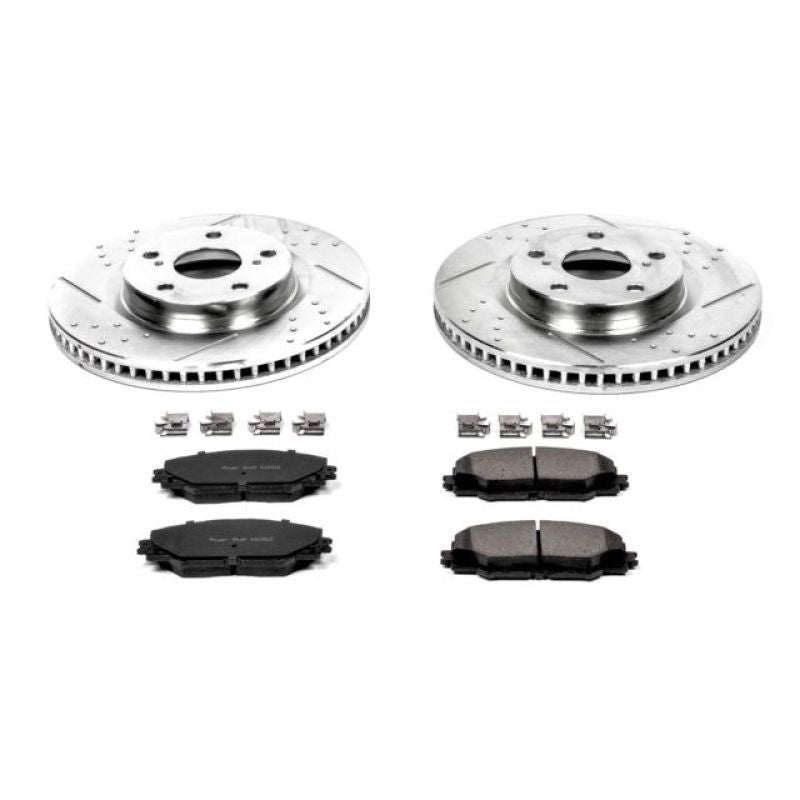 Power Stop 09-10 Pontiac Vibe Front Z23 Evolution Sport Brake Kit - eliteracefab.com