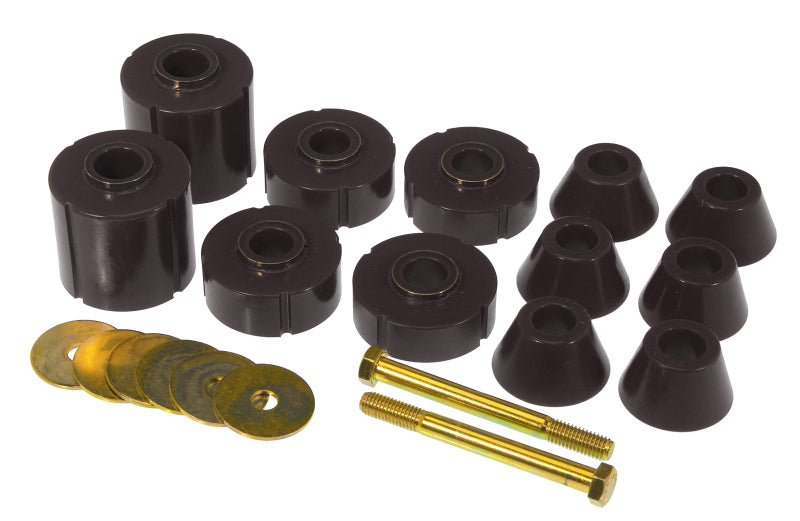 Prothane 73-80 GM Body Mount 12 Bushing Kit - Black - eliteracefab.com