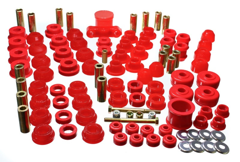 Energy Suspension 88-91 Honda Civic/CRX Red Hyper-Flex Master Bushing Set - eliteracefab.com