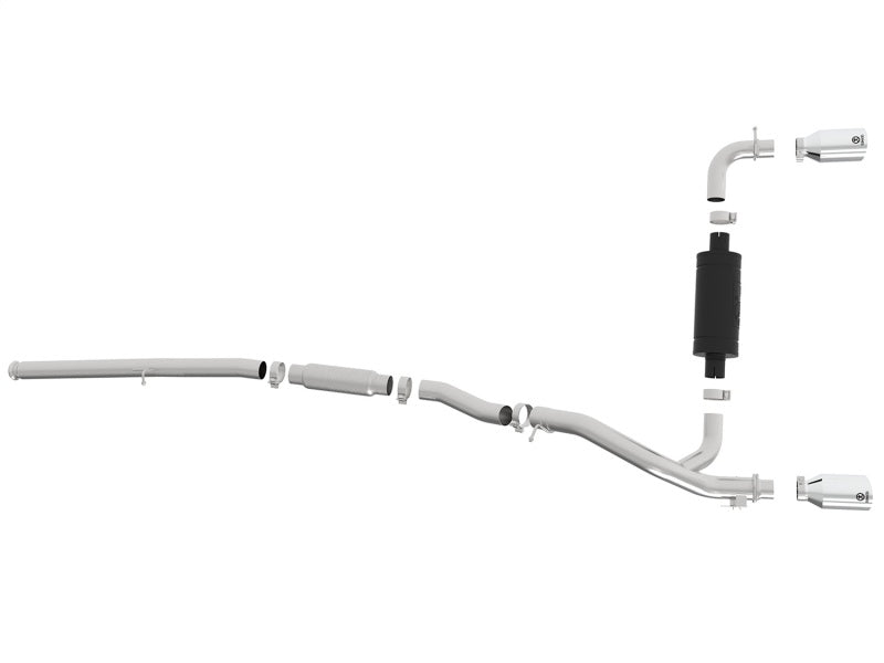 aFe Takeda 3in 304 SS Cat-Back Exhaust w/ Polished Tip 16-18 Ford Focus RS 2.3L (t) aFe