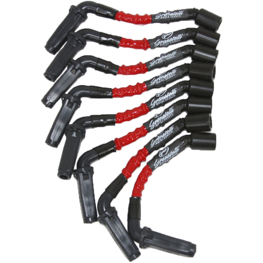 Granatelli 1999-2023 GM LS3 Red Coil-Near-Plug Ignition Wire Kit - Part 28-1811HTR