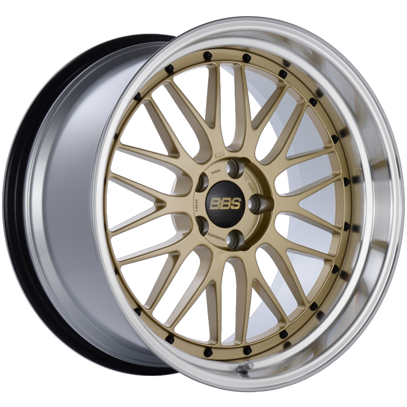 BBS LM 20x10.5 5x114.3 ET20 CB66 Gold Center Diamond Cut Lip Wheel BBS