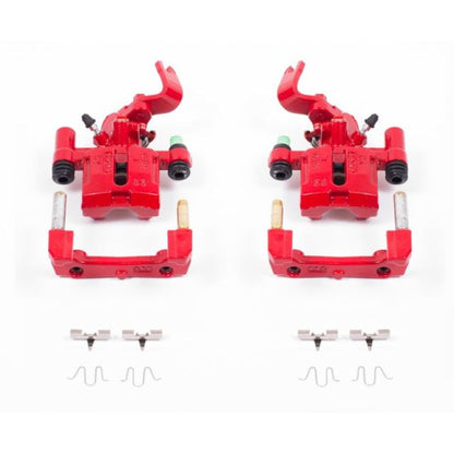 Power Stop 90-93 Mazda Miata Rear Red Calipers w/Brackets - Pair - eliteracefab.com