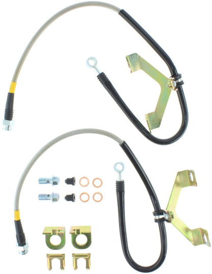 StopTech 95-00 Dodge Viper Stainless Steel Front Brake Line Kit - eliteracefab.com
