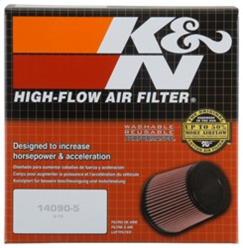 K&N Filter Universal Rubber Filter 3 Inch Flange 6 inch Base 4 inch Top 5 inch Height - eliteracefab.com