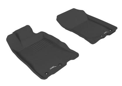 3D MAXpider L1HD02311509 2010-2014 Honda Insight Kagu 1st Row Floormat - Black 3D MAXpider