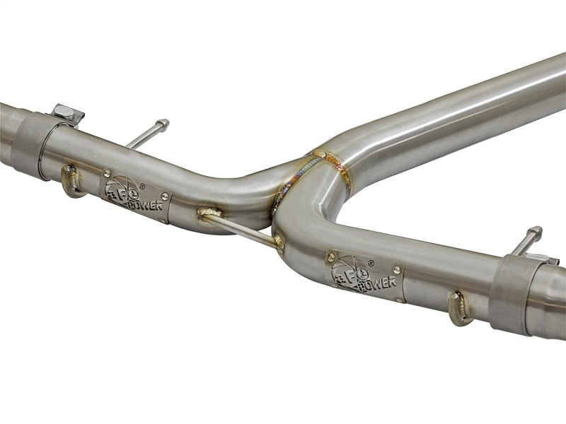 aFe POWER Takeda 16-17 Honda Civic I4-1.5L (t) 2.5-2.25in 304 SS CB Dual-Exit Exhaust Blue Tips - eliteracefab.com