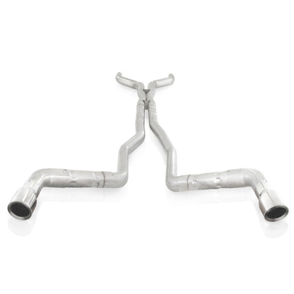 Stainless Works 10-15 Camaro 6.2L 3in Dual Chambered Catback System X-Pipe Factory Connect Stainless Works