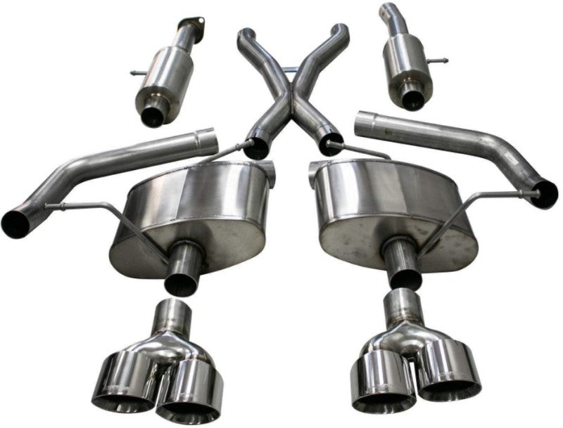 Corsa 18-20 Jeep Grand Cherokee TrackHawk 6.2L Sport Cat-Back Dual Rear Exit w/4.5in Polished Tips CORSA Performance