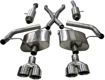 Corsa 18-20 Jeep Grand Cherokee TrackHawk 6.2L Sport Cat-Back Dual Rear Exit w/4.5in Polished Tips CORSA Performance
