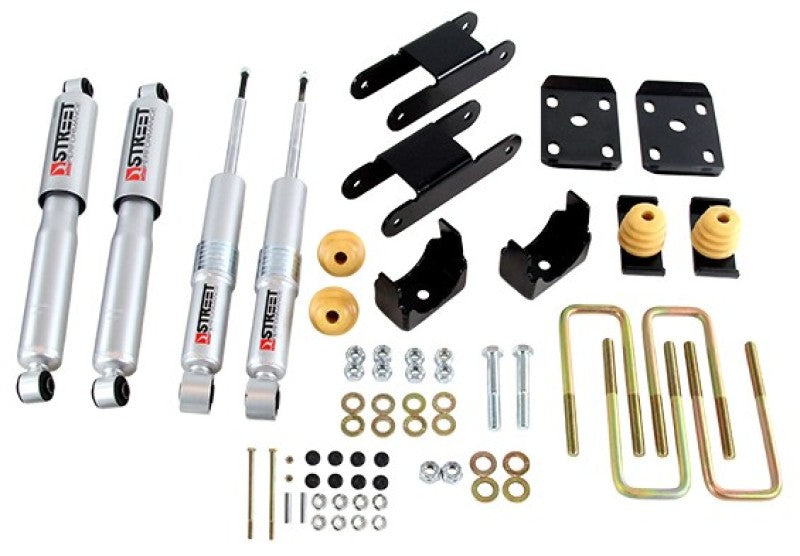 Belltech LOWERING KIT 18-20 Chevy Colorado/Canyon All Cab/SB -0-3in F / -4in R w/ Street Perf Shocks - eliteracefab.com