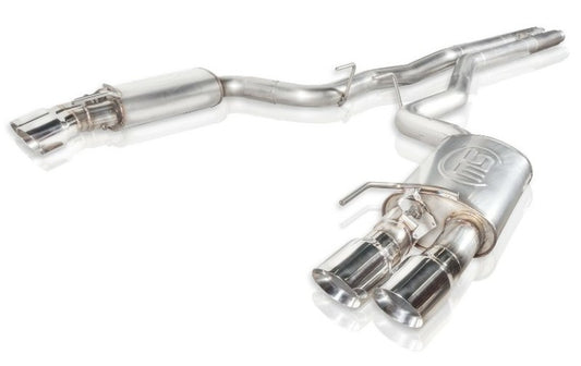 Stainless Works 2018+ Ford Mustang GT 3in Legend Series Catback H-Pipe w/Active Valves & Quad Tips Stainless Works