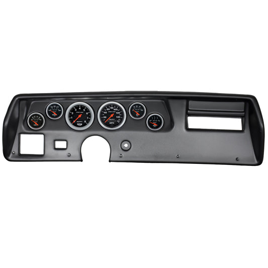 Autometer Sport-Comp 70-72 Chevelle SS/El Camino Dash Kit 6pc Tach / MPH / Fuel / Oil / WTMP / Volt 7025-SC