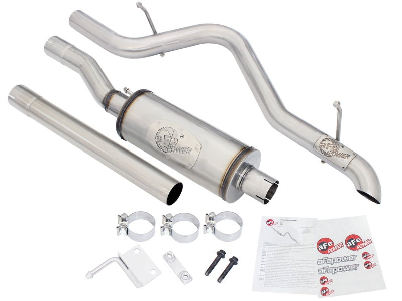 aFe MACHForce XP 2.5in SS-409 Cat-Back Exhaust 07-16 Jeep Wrangler (JK) V6-3.6L/3.8L (2-4 Door) - eliteracefab.com