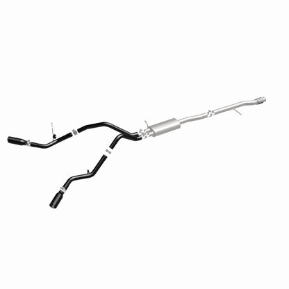 MagnaFlow SYS Cat-Back 3.5in Black Dual Split Rear Tips 14-15 Chevy Silverado/GMC Sierra 4.3L-5.3L Magnaflow