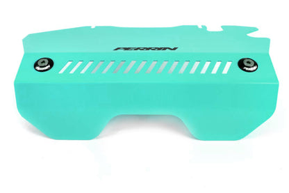 Perrin 15-19 Subaru WRX Pulley Cover (For FA DIT Engines) - Hyper Teal - eliteracefab.com