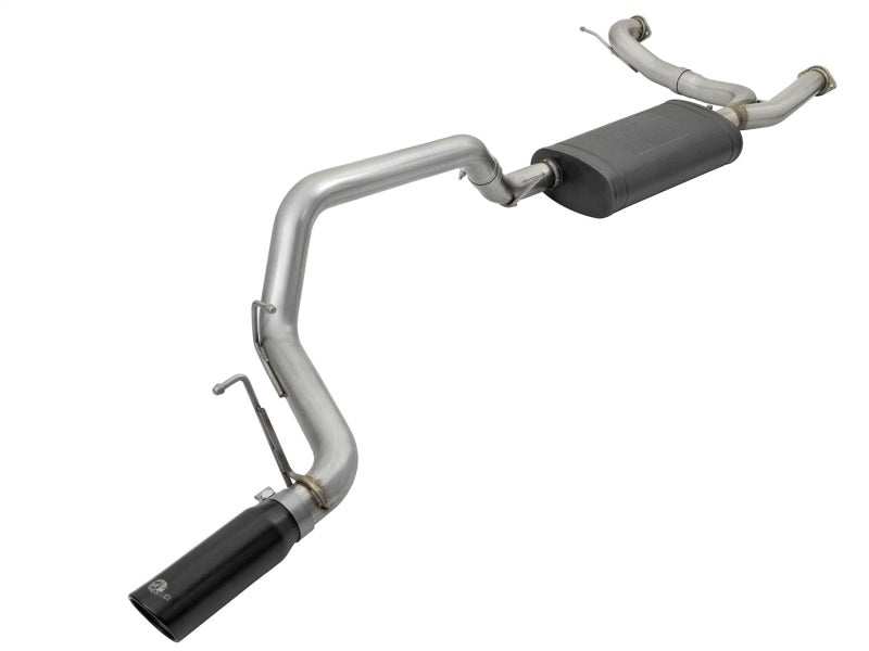 aFe MACHForce XP 3in 304 SS Cat-Back Exhausts w/ Black Tips 10-17 Nissan Patrol (Y62) V8-5.6L aFe