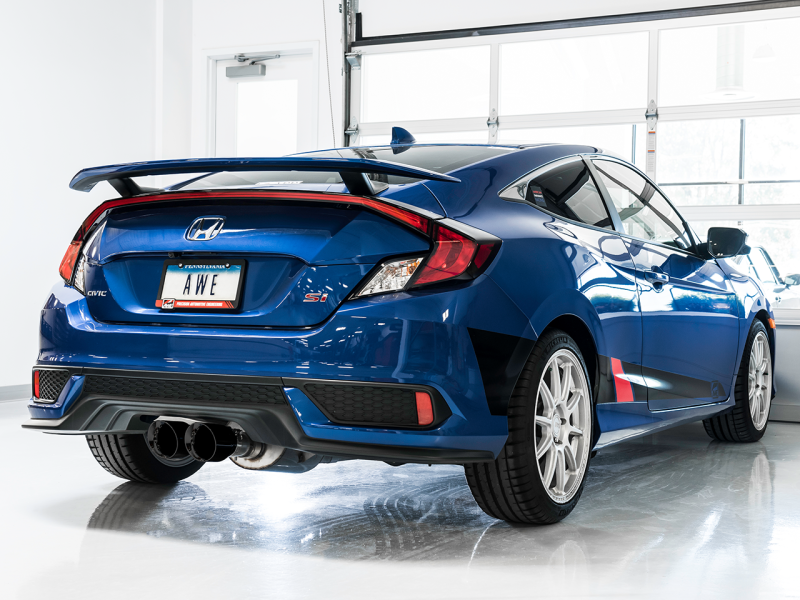 AWE Tuning 17+ Honda Civic SI 1.5L / Type R 2.0L Turbo Triple-to-Dual Tip Conversion Kit - eliteracefab.com