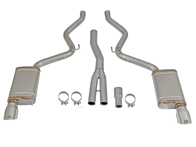 aFe MACHForce XP Exhausts Cat-Back SS-304 EXH w/ Polished Tips 15-16 Ford Mustang EcoBoost 2.3L (t) aFe