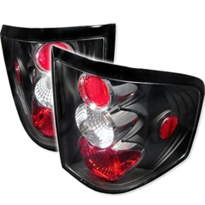 Spyder Ford F150 Flareside 04-08 Euro Style Tail Lights Black ALT-YD-FF15004FS-BK - eliteracefab.com