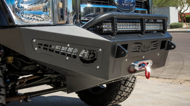 Addictive Desert Designs 11-16 Ford F-250 Super Duty HoneyBadger Front Bumper w/ Winch Mount