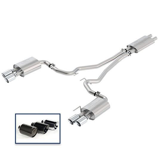 Ford Racing 2018 Mustang Gt 5.0L Cat-Back Touring Exhaust System w/Chrome Tips Ford Racing